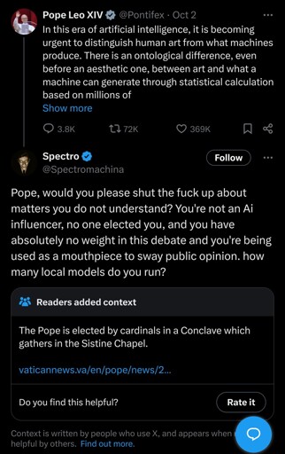 Screenshot of Twitter. Text in body.