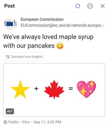 Screenshot of this toot: https://ec.social-network.europa.eu/@EUCommission/117286512052035320
